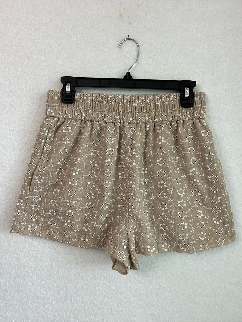 Zara Eyelet Elastic High Waist Women’s Shorts